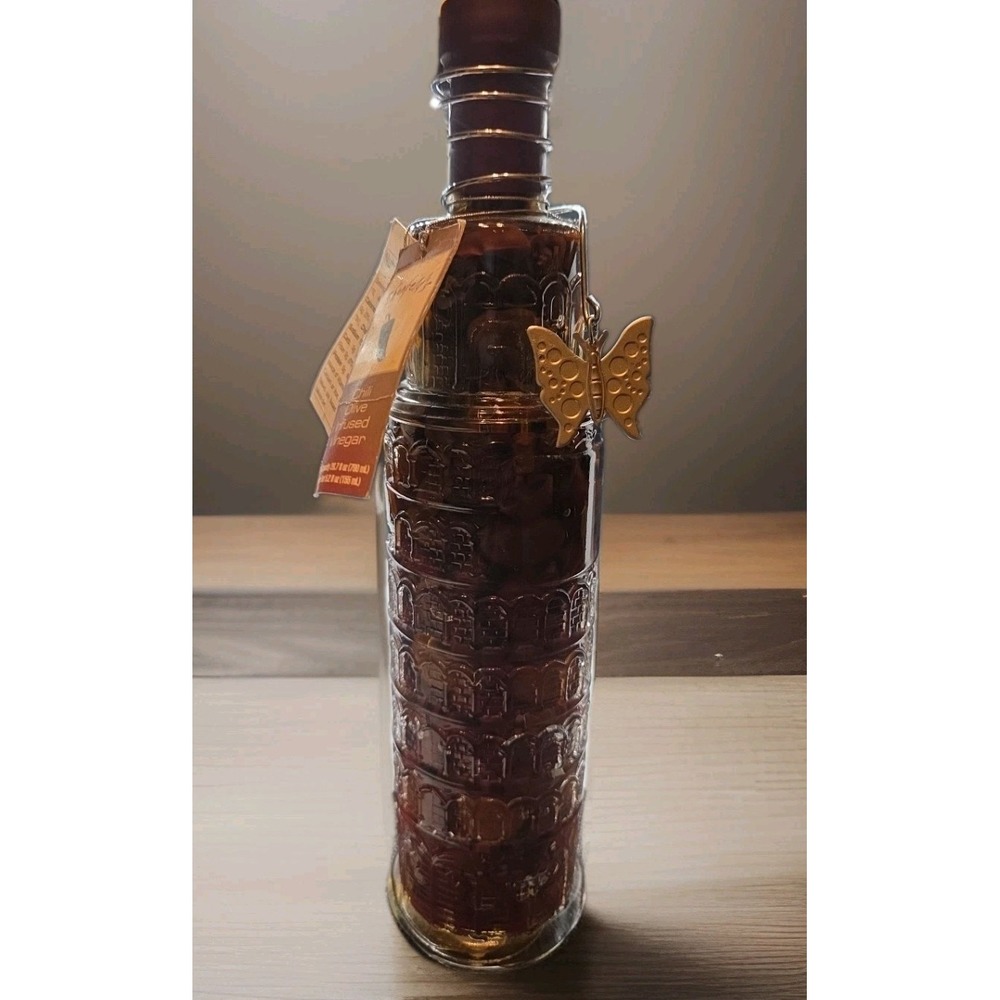 Shonfeld's Decorative Chili Infused Vinegar Bottle With Charm 12" Tall